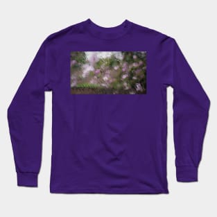 Pink Flowers in the Rain Long Sleeve T-Shirt